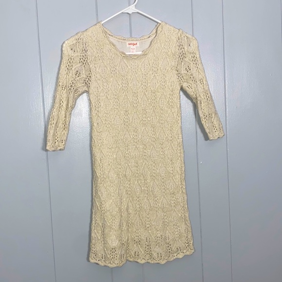 Cat & Jack Girl’s Winter Knit Holiday Christmas Dress Size Medium (7/8) - Picture 1 of 7
